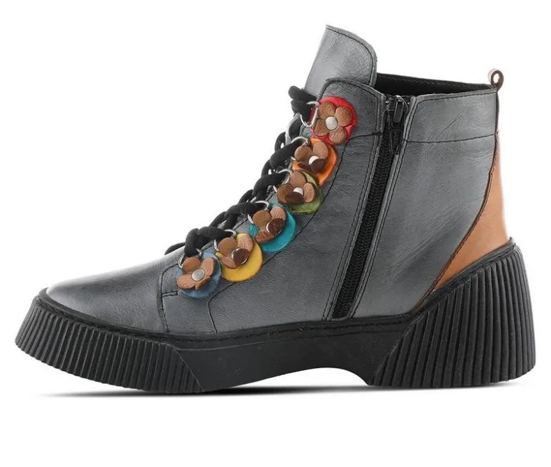 Lace Up>SPRING STEP Women's Yeba Lace Up Booties