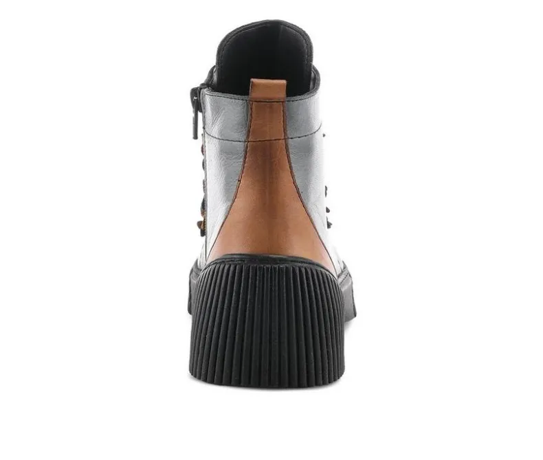 Lace Up>SPRING STEP Women's Yeba Lace Up Booties