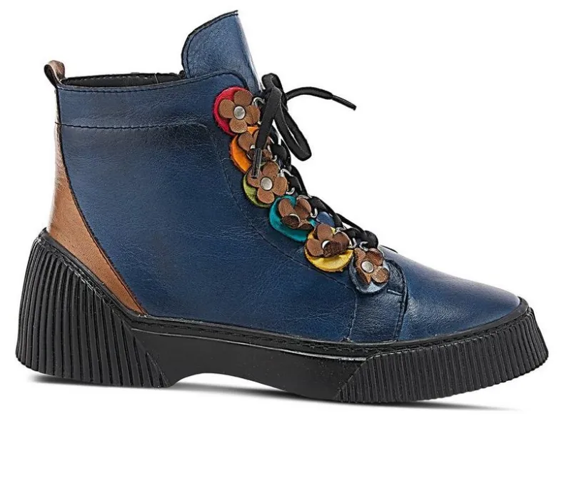 Lace Up>SPRING STEP Women's Yeba Lace Up Booties