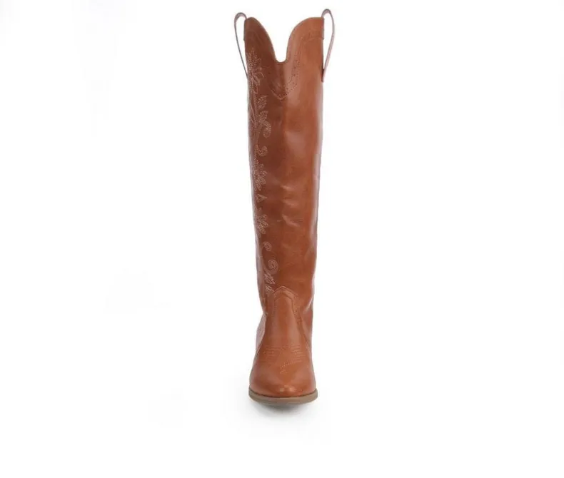 Wide Calf|Tall>Sugar Women's Tammy Floral Western Boots