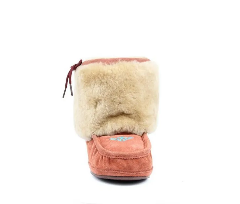 Cozy>Superlamb Women's Navajo Moccasin Slipper Booties