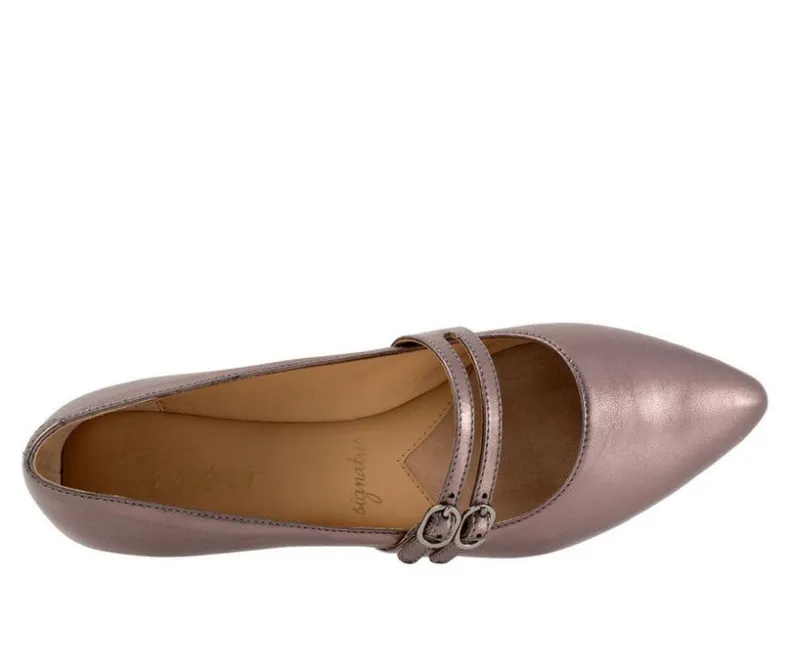 Flats>Trotters Women's Emerald Mary Jane Flats