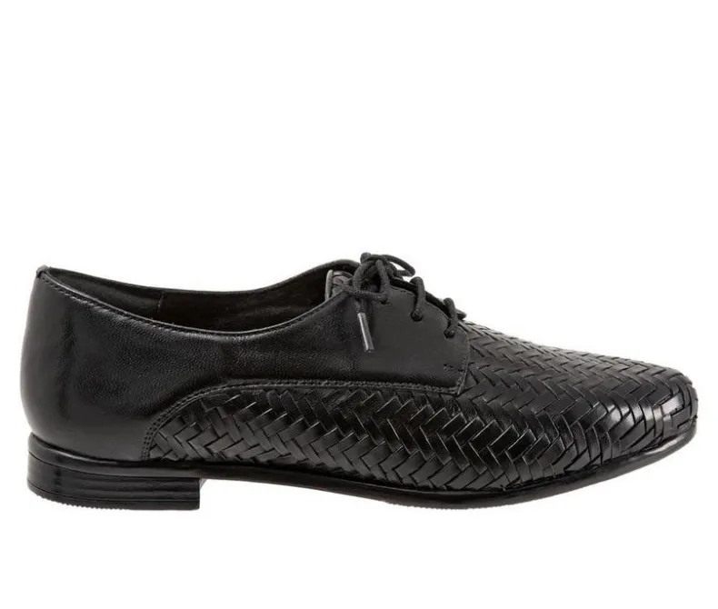 Loafers & Oxfords>Trotters Women's Lizzie Herringbone Oxfords
