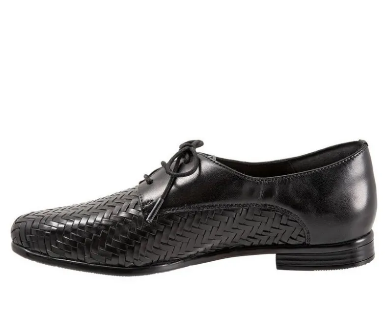Loafers & Oxfords>Trotters Women's Lizzie Herringbone Oxfords