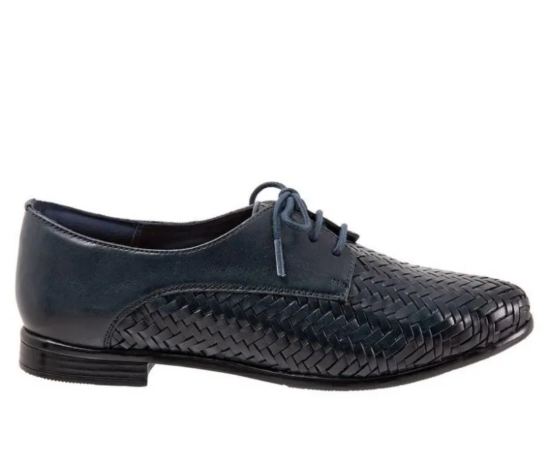 Loafers & Oxfords>Trotters Women's Lizzie Herringbone Oxfords