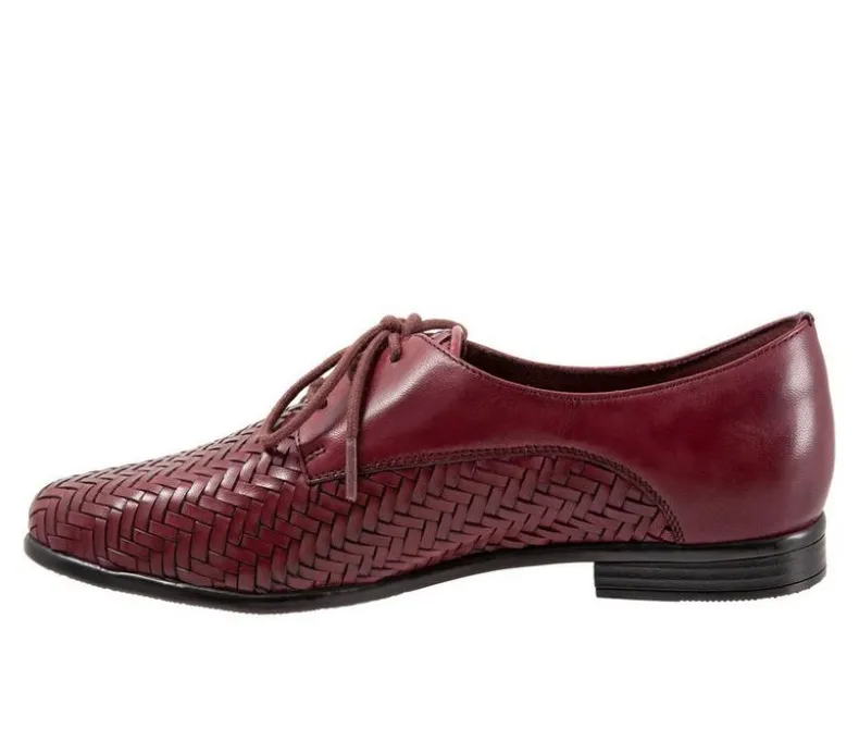 Loafers & Oxfords>Trotters Women's Lizzie Herringbone Oxfords