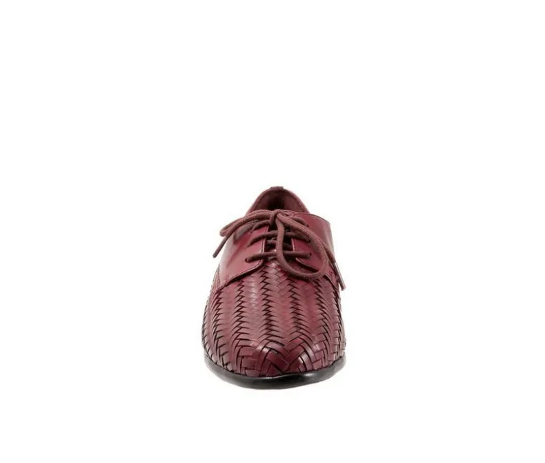 Loafers & Oxfords>Trotters Women's Lizzie Herringbone Oxfords
