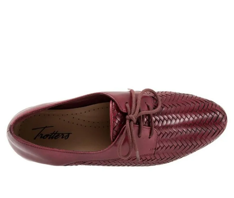 Loafers & Oxfords>Trotters Women's Lizzie Herringbone Oxfords