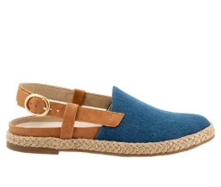 Loafers & Oxfords>Trotters Women's Paisley Espadrille Slingback Loafers