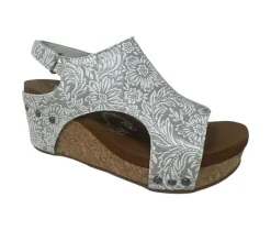 Sandals>Very G Women's Isabella Tooled 2 Wedges
