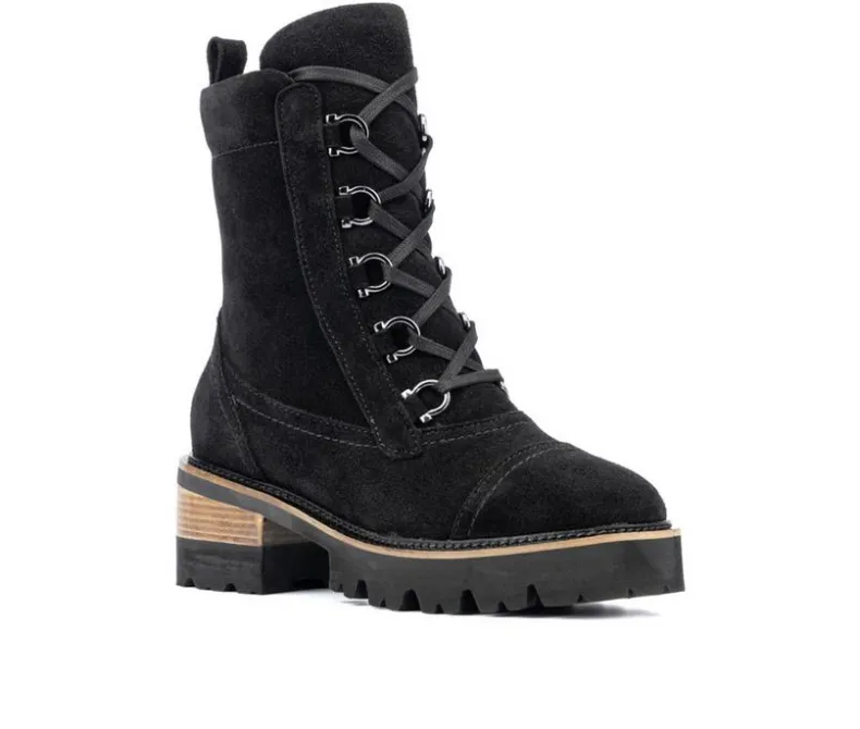 Lace Up|Dress>Vintage Foundry Co Women's Eleonora Combat Booties