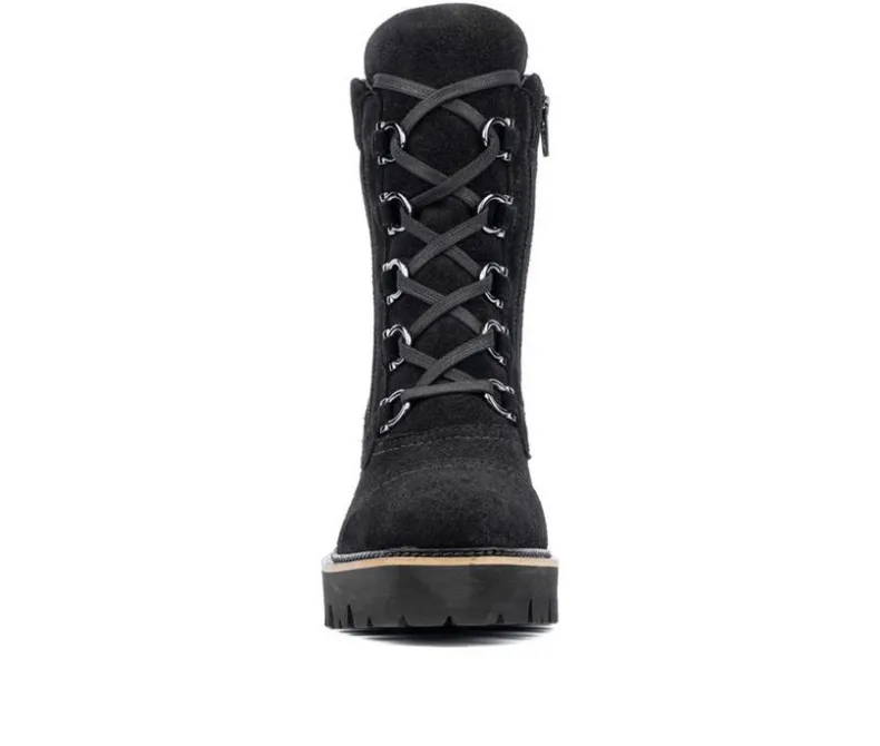 Lace Up|Dress>Vintage Foundry Co Women's Eleonora Combat Booties