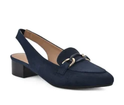 Loafers & Oxfords>White Mountain Women's Boreal Slingback Loafers
