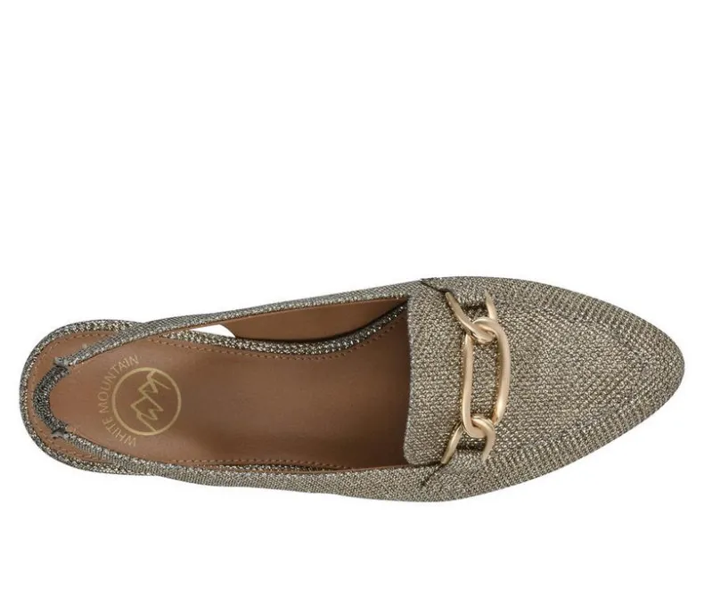 Loafers & Oxfords>White Mountain Women's Boreal Slingback Loafers