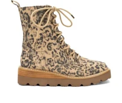 Lace Up>Yellow Box Women's Inez Combat Booties