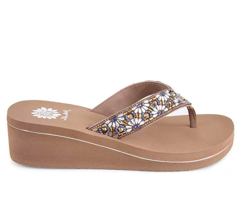 Sandals>Yellow Box Women's Savira Wedge Flip-Flops