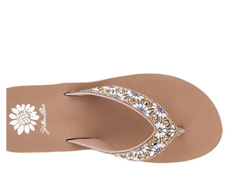 Sandals>Yellow Box Women's Savira Wedge Flip-Flops