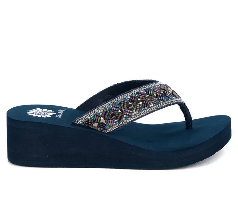 Sandals>Yellow Box Women's Selvia Wedge Flip-Flops