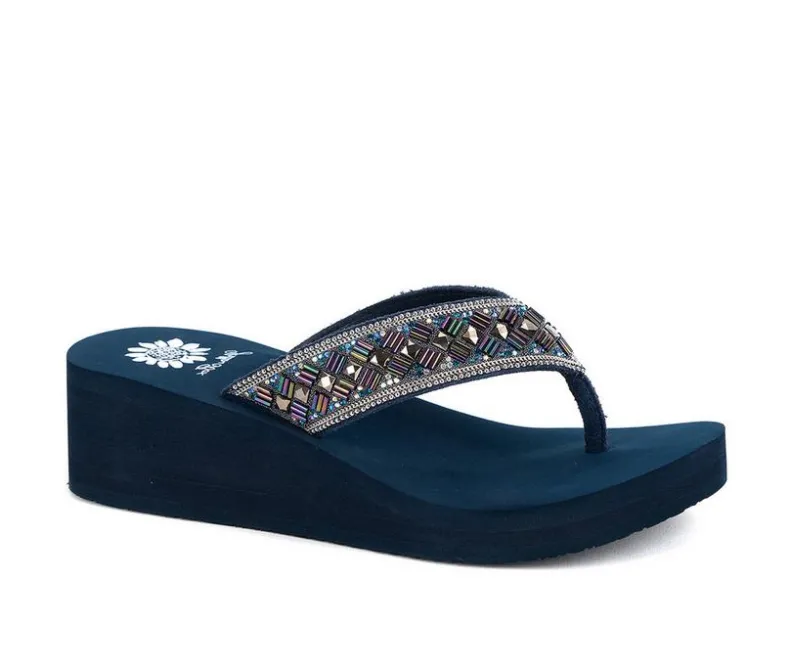 Sandals>Yellow Box Women's Selvia Wedge Flip-Flops