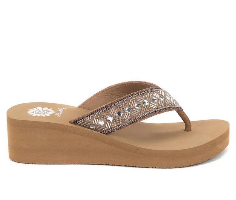 Sandals>Yellow Box Women's Selvia Wedge Flip-Flops