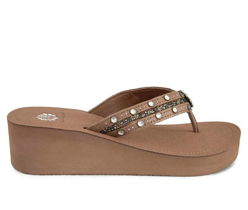 Sandals>Yellow Box Women's Terell Wedge Flip-Flops