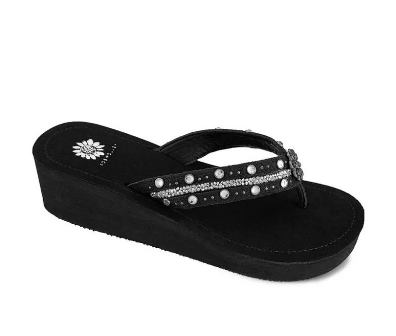 Sandals>Yellow Box Women's Terell Wedge Flip-Flops