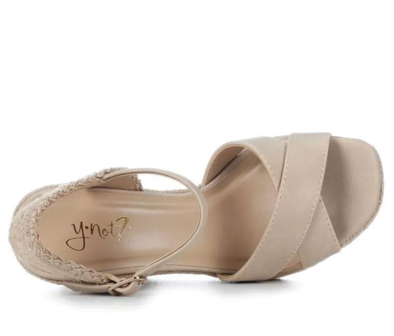 Sandals>Y-Not Women's Lorita Wedge Sandals